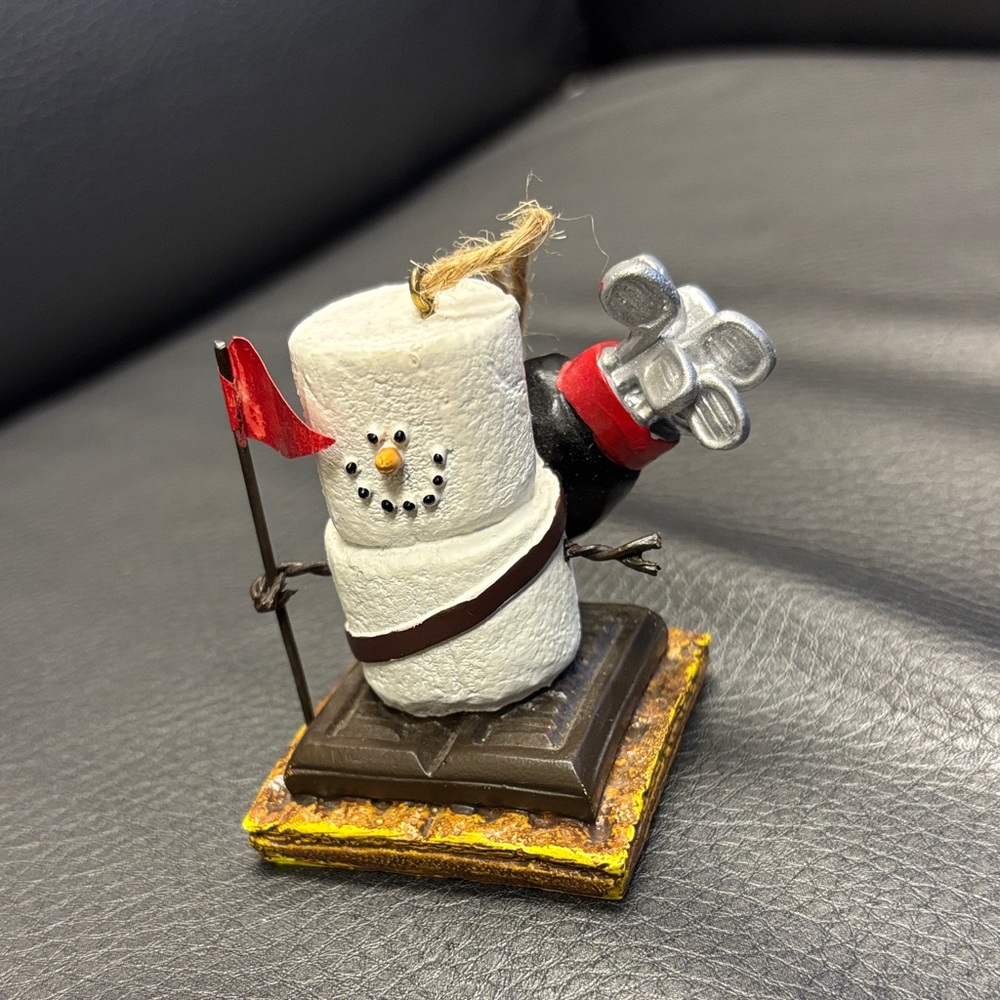 Festive Snowman Marshmallow ornament